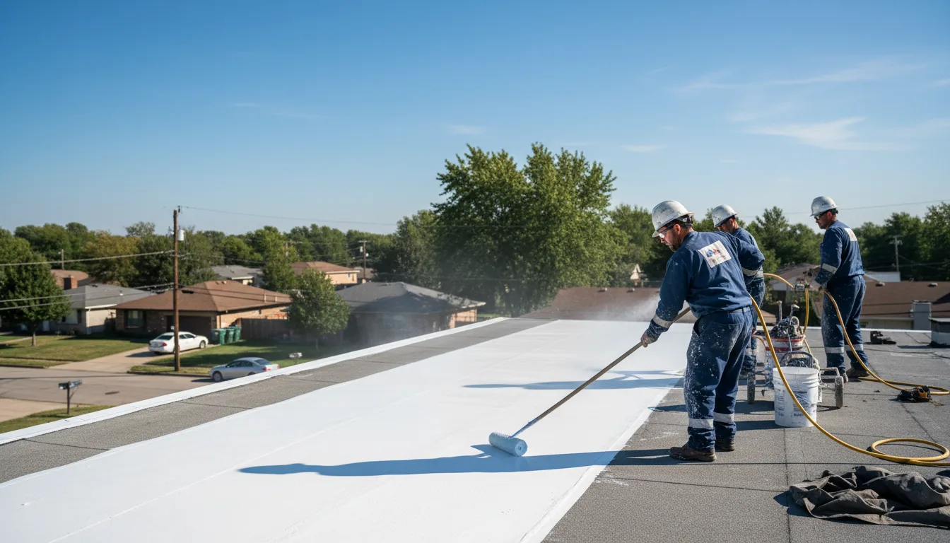 Commercial roof coating in Dieterich, IL near me